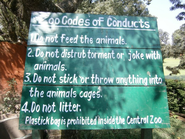 Rules for the Zoo
